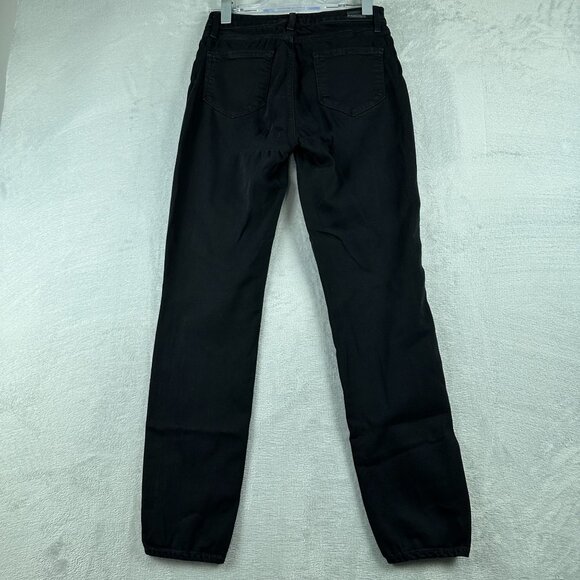 Paige Hoxton Ultra Skinny Jeans Womens Size 26 Mid Rise Dark Wash Black - Picture 2 of 12